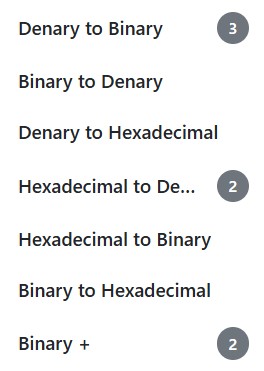 Example of question set loaded, but not started